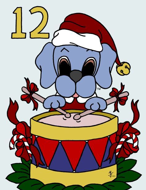 Dreamee Dog celebrates the twelve days of Christmas!