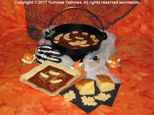 Bats, leaves, cornbread, and Witch's Brew, too! All from Yummee Yummee just for you!