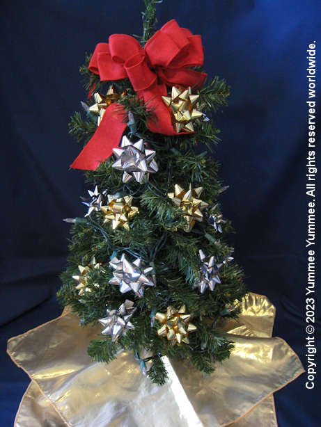 Don't stress over decorating a Christmas tree. Small is okay. But, you could do this with a larger tree as well. Try it.