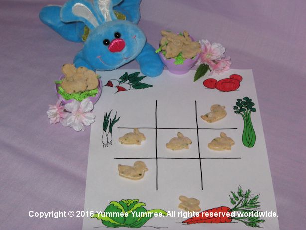 Play tic-tac-toe with bunnies and ducks!