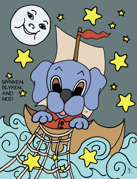 Take an adventure with Dreamee Dog. This month features Wynken, Blinken, & Nod; Ride a Cockhorse; Owl & Pussy Cat; Bobby Shafto; Rub-a-Dub-Dub; & Sea Shell.