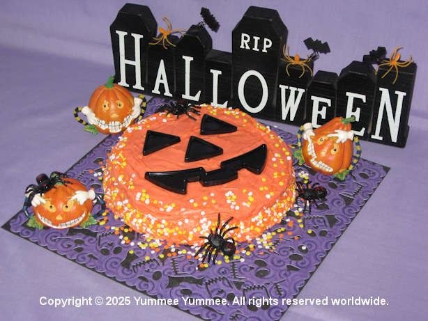 Our Fudgee Chocolate Velvet Cake is king of the pumpkin patch!