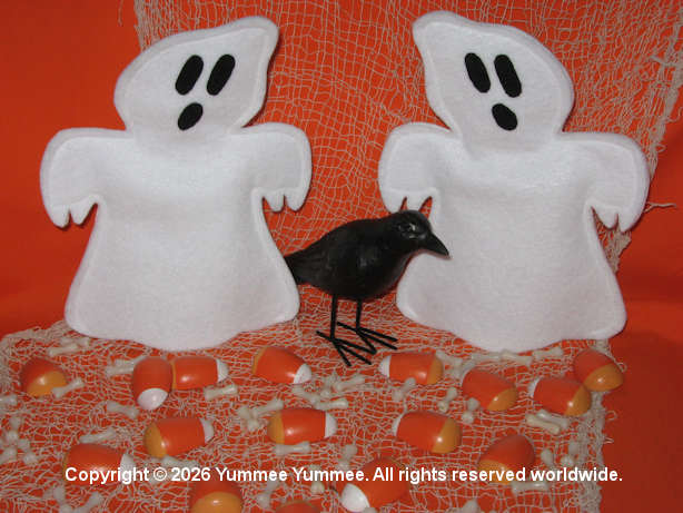 Use as hand puppets or Halloween decorations.