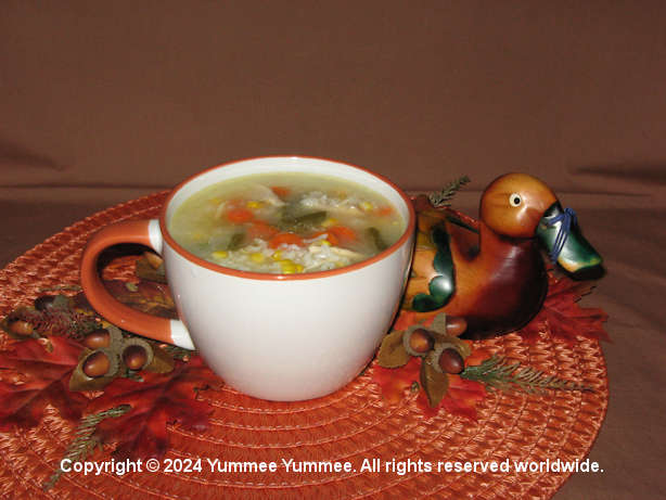 This FREE recipe creates a delicious soup from the turkey carcass! Great for the cooler and rainy or snowy weather.