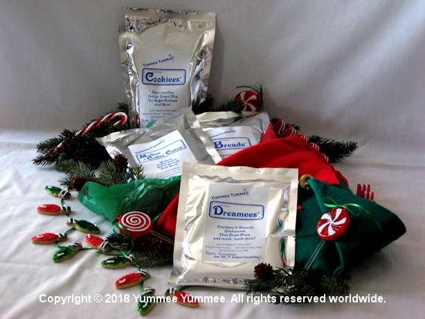 Gluten-Free Yummee Yummee Sample Pack - Breads, Muffins & Coffee Cakes, Cookiees, and Dreamees.
