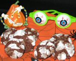 Spooky Chocolate Crackles - BOO!