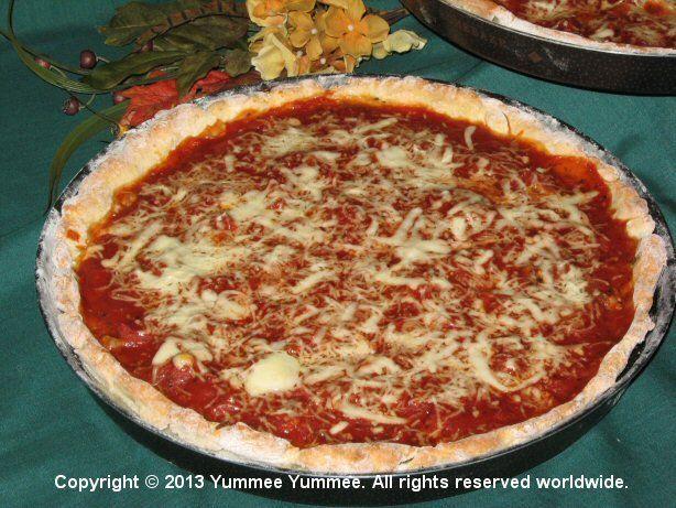 Enjoy classic Chicago Style Deep Dish Pizza tonight!