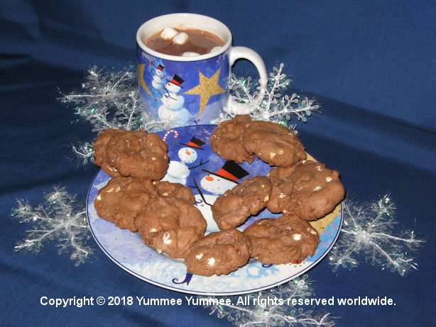 Hot Cocoa Cookies will chase away the winter blues when paired with hot chocolate.
