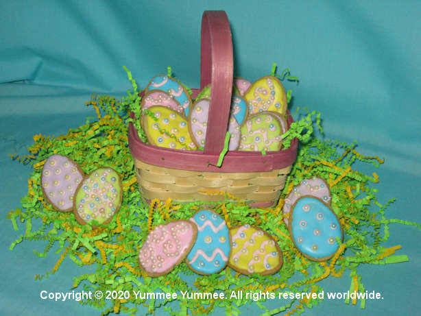 Sugar cookie eggs are the star of the Easter table.