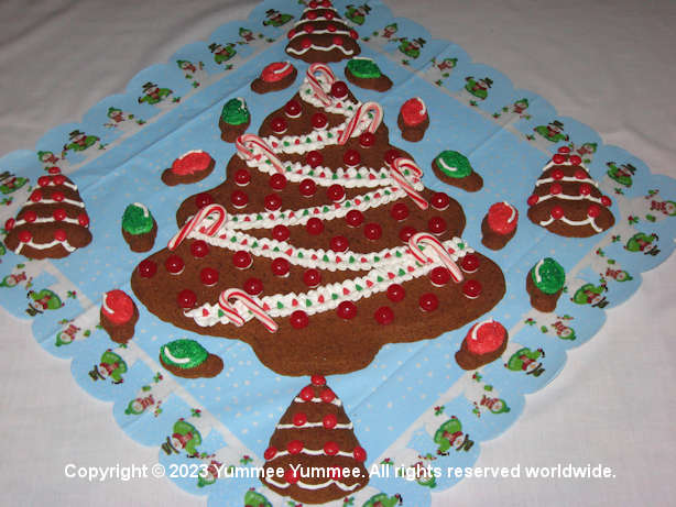 Deck the Halls with a Giant Gingerbread Tree! Santa Claus is coming to town!