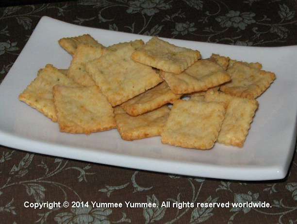 Chicken-Flavored Crackers - gluten-free yummeeness. This is a great road trip cracker - add some cheese and drive for miles.
