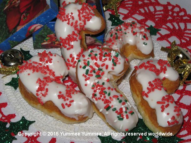 Candy Cane Donuts - Christmas morning never tasted so sweet.