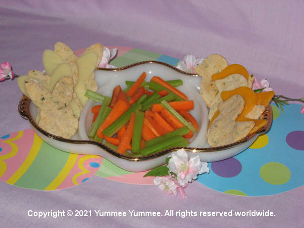 Vegetable Crackers make a yummy appetizer.