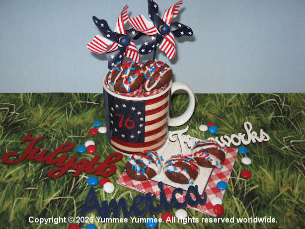 Celebrate 1776 with Candy Surprise Cookies.