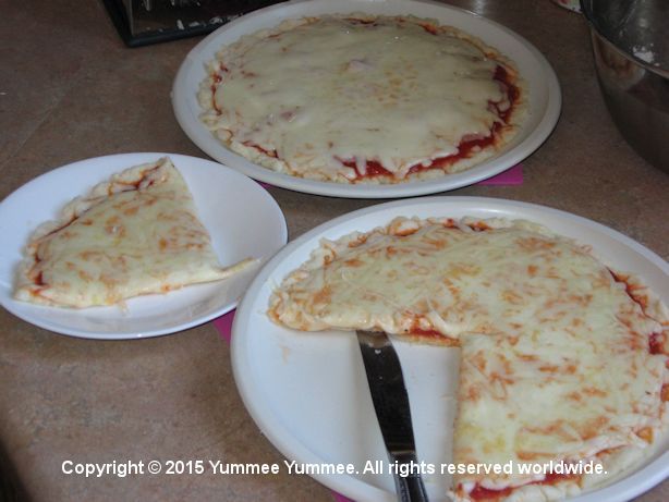 Thin Crust Pizza - gluten-free! It's pizza in a hurry with little or no kitchen space.