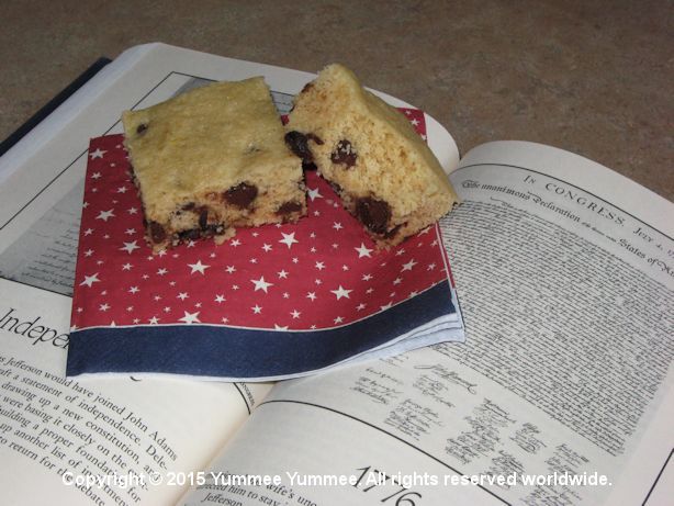 Chocolate Chip Cookie Bars are quick and easy. It's a perfect study time snack break. Study while they cool.